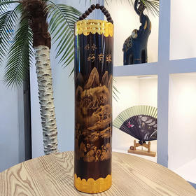 特大雕刻洞藏老酒桂花酒三花酒1000ml竹筒酒  富江