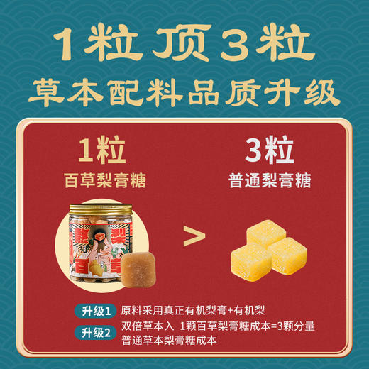 【梨花猫草梨膏糖/百草润喉糖】0添加 0防腐剂 口感清爽 商品图2