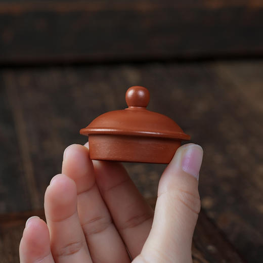 静兮壶 宜兴原矿茶壶紫砂壶功夫茶泡茶壶朱泥紫砂茶具仿古 商品图3
