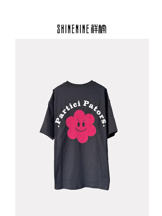 420812710A花朵印花短袖T恤 商品图1