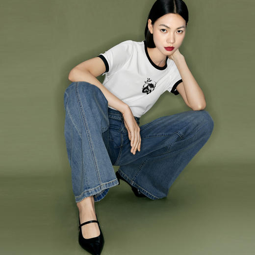 【商场同款】伊芙丽牛仔裤1F4150461 商品图4