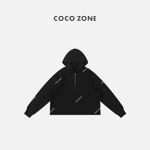 COCO ZONE 早秋半拉链连帽卫衣半拉链长袖上衣 23C29552 商品图0