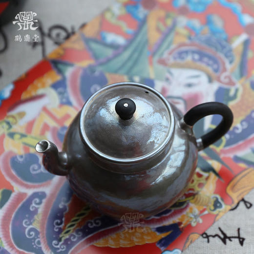 鹤鼎堂闻天系列银壶行露镜面急须（紫皮）（缺货） 商品图3