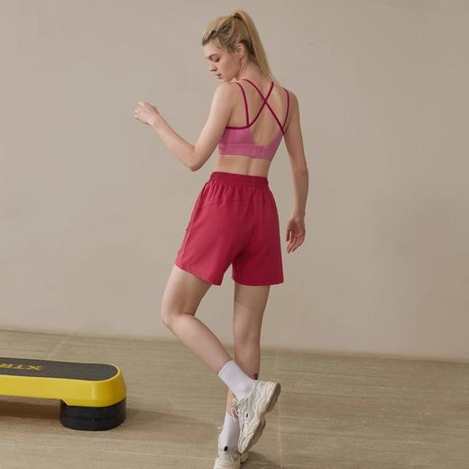 【限时秒】YOGACODE【火树银花系列】2024 欧美工装运动短裤女微阔弹力宽松四分阔腿裤DSS648 商品图4