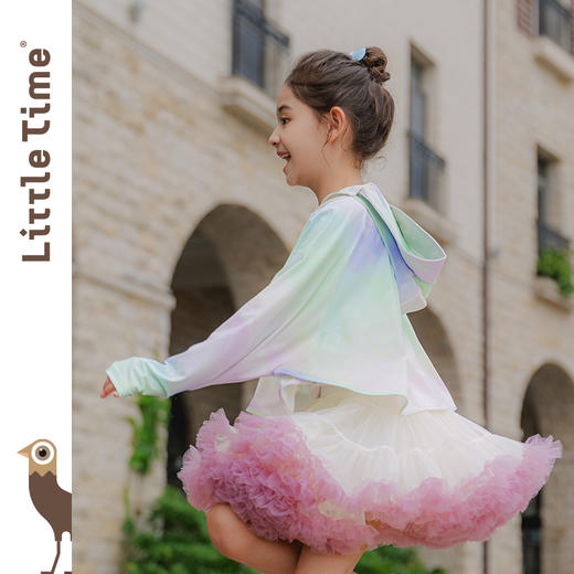 littletime女童防晒服夏轻薄透气防紫外线2024新款冰丝外套防晒衣 商品图2