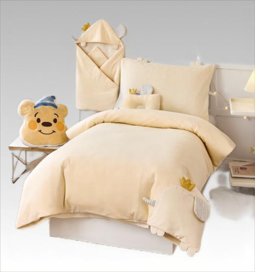 【武汉.蔡甸区】汉棉聪明象针织四件套（枕套48*74，抱被90*90，活套被120*155，定型枕18*30） 商品图0