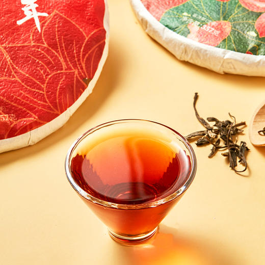 【自营】露华春茶叶礼盒 锦华锦年双饼礼盒357g*2  送长辈客户送礼 商品图4