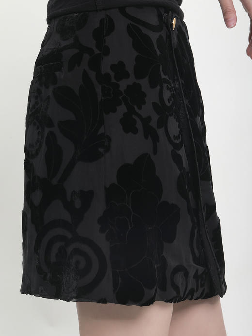 微瑕秒杀||盛唐牡丹|丝毛提花短裙[特价品](特殊商品不退不换) 商品图4