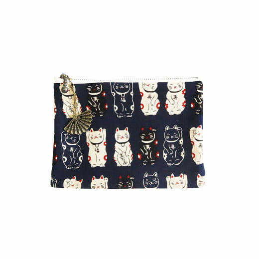 HUJI祤集Komon收纳包风の花招财猫猫 商品图4