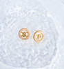 L圆形镶钻小香耳钉 商品缩略图0