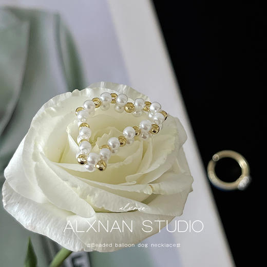 鹿鹿推荐·设计感珍珠花朵戒指（2件套） 商品图3