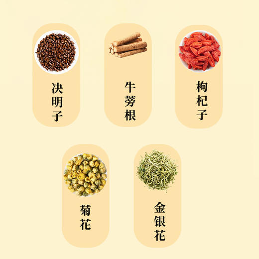【无惧火气！菊花枸杞决明子茶】一杯清香 轻松无火气 牛蒡金银花代用火气花草茶方便携带 商品图3
