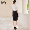 IWY/黑白撞色裙子连衣裙女夏新款短袖收腰显瘦时尚气质女装24Q551 商品缩略图2