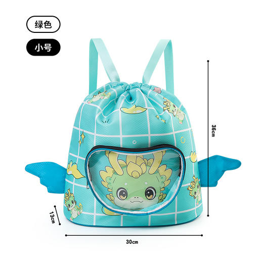 【萌趣卡通，夏季玩水游泳装备收纳】儿童游泳包 干湿分离 防水收纳袋 男女童便携背包 可爱卡通沙滩双肩包-QQ 商品图11