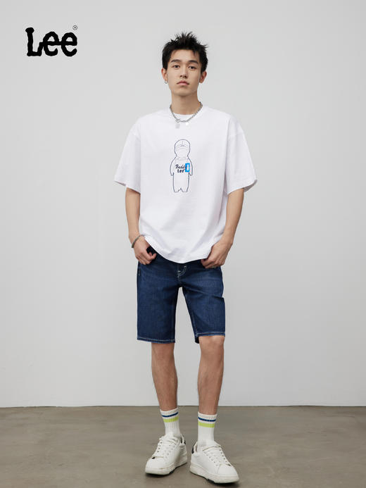 Lee商场同款春夏深蓝色男士牛仔短裤LMB2419023HN00FA02971 商品图2