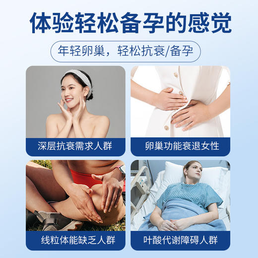 【关注女性健康】美国原装进babiamhyy还原型辅酶q10+pqq+akg+亚精胺 60粒/瓶 卵巢保养，呵护卵发育，提升AMH，强效抗衰 商品图5