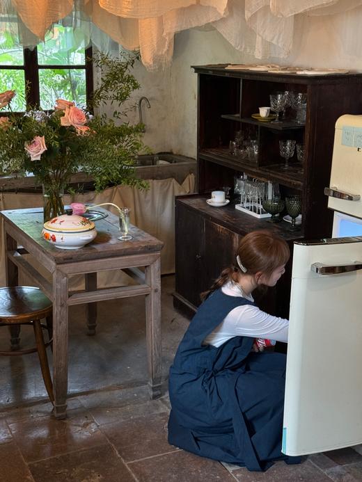 Cosmic Wonder 棉麻混纺背带连衣裙 商品图8