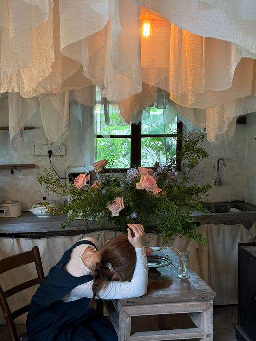 Cosmic Wonder 棉麻混纺背带连衣裙 商品图7