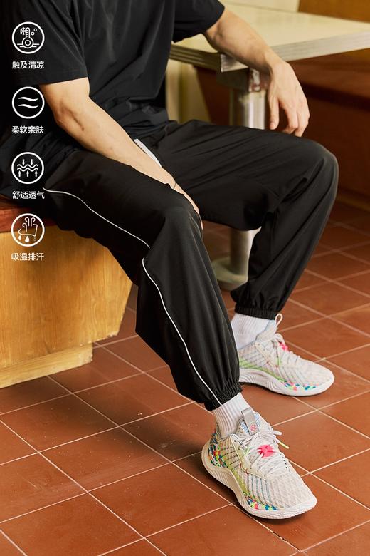 LUSHISI「速干透气」九分直筒训练薄款轻盈休闲束脚运动长裤速度 商品图5