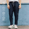 LUSHISI「轻盈透气」四面弹快感拉链九分训练休闲长裤男暗夜线条 商品缩略图0