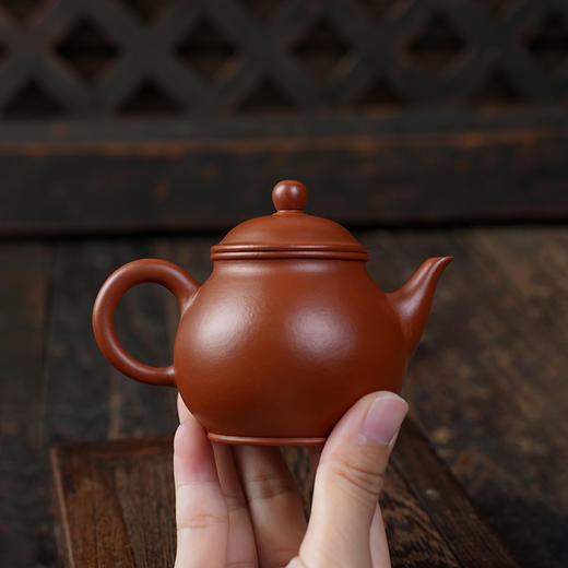 静兮壶 宜兴原矿茶壶紫砂壶功夫茶泡茶壶朱泥紫砂茶具仿古 商品图4