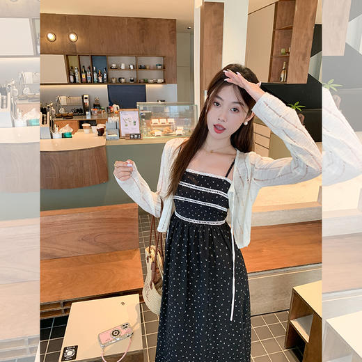 <曾小咸推荐>微信粉丝秒杀专场 仅此今天 活动结束下架【浪漫收藏家】黑色碎花吊带裙 日常249.99 立减160 秒杀89.99！！ 商品图3