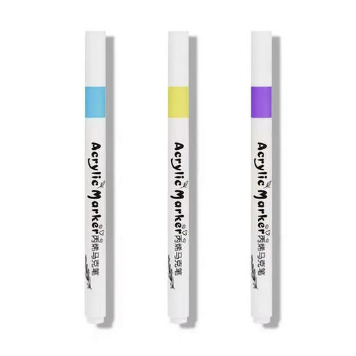 【80色学生美术画画彩色笔】正版丙烯马克笔，免按压，出墨均匀，涂画丝滑流畅，优质尼龙笔头顺滑耐用，防水速干水彩笔不脏手画笔 商品图3