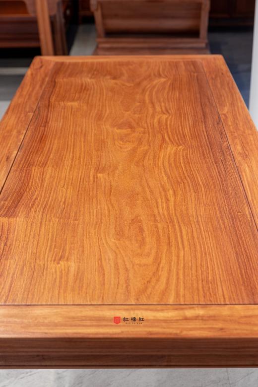 红桥红  家具严选  缅甸花梨（大果紫檀）【198圆腿云牙 画案  独板】 商品图4