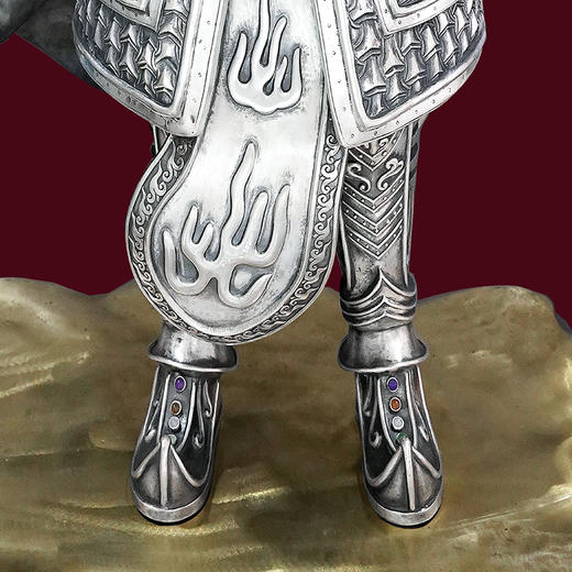 子佩集S999银手工錾刻【齐天大圣孙悟空】摆件大师工坊原创设计【QTDS】2406 商品图4