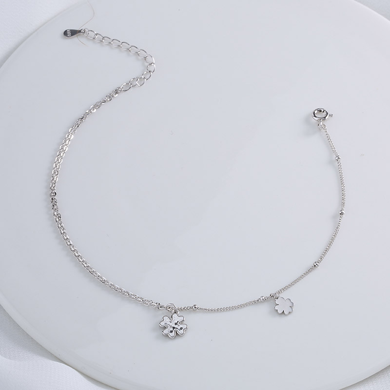 【宏艺珠宝】夏日花序·银s925脚链