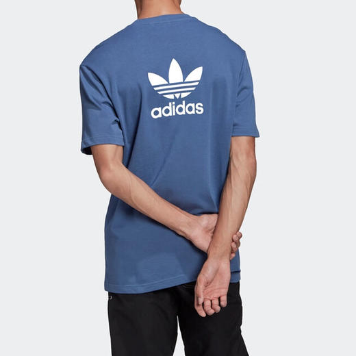 【自营】adidas/阿迪达斯  三叶草男装运动服透气休闲圆领短袖T恤 GN3497 商品图2