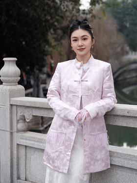 微瑕秒杀| 盛唐牡丹 |花篮硕果新中式对襟外套[特价品](特殊商品不退不换)