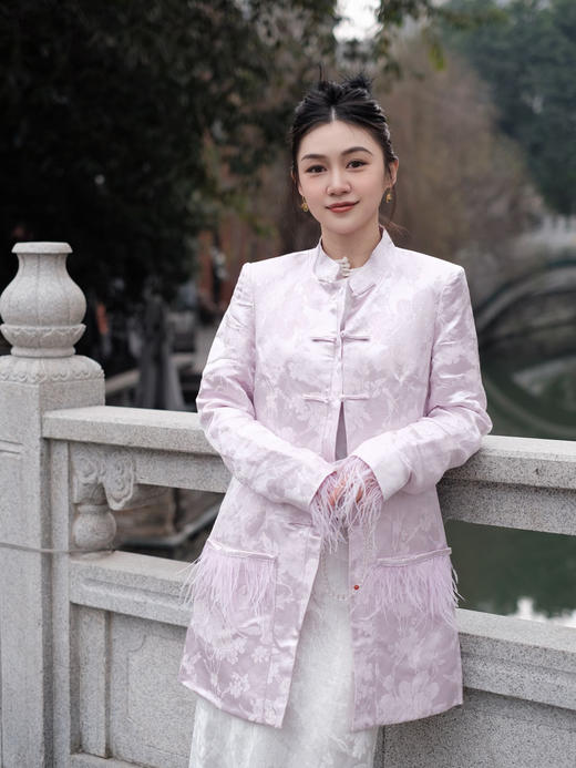 微瑕秒杀| 盛唐牡丹 |花篮硕果新中式对襟外套[特价品](特殊商品不退不换) 商品图0