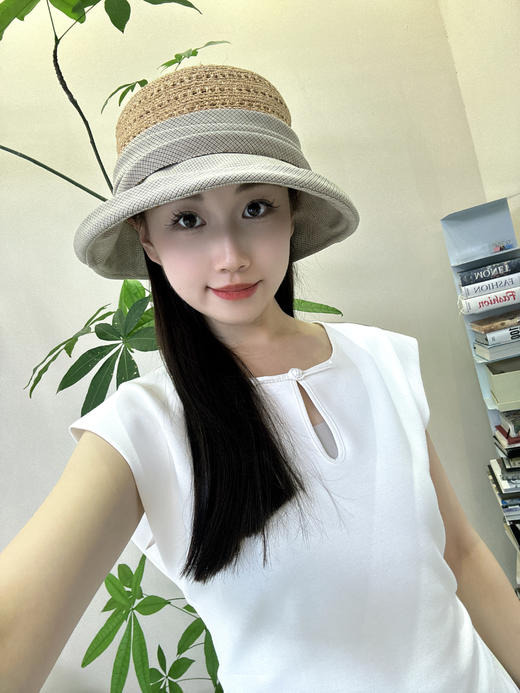 介面夏季帽子合集  孤品放漏~  优雅大气、端庄典雅！好的穿搭少不了一顶高颜值帽子|全脸防晒一帽兼顾~ 商品图11