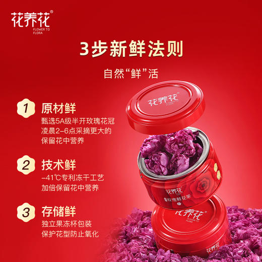 【鸿运当头】冻干玫瑰鲜花茶小罐礼盒24g（8g*3） 商品图2