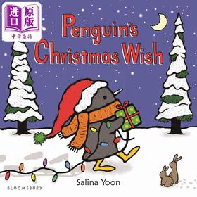 【中商原版】企鹅一族 企鹅的新年愿望 Salina Yoon Penguins Christmas Wish 英文原版 儿童纸板绘本 纸板书图画书 动物故事