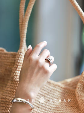 荒漠遗珠 施华洛珍珠镶嵌925银戒