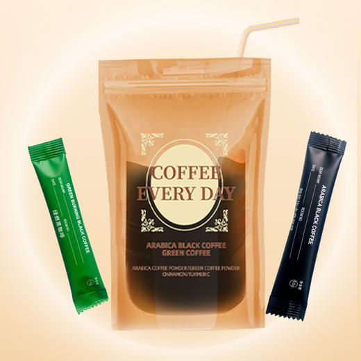 【双豆搭配醇厚加倍！ 阿拉比卡黑咖啡】锡兰肉桂黑咖啡，黄金配比 粉质细腻 冷热双泡，独立包装携带方便，减脂健身早餐搭配不单独添加蔗糖速溶咖啡粉Y 商品图3