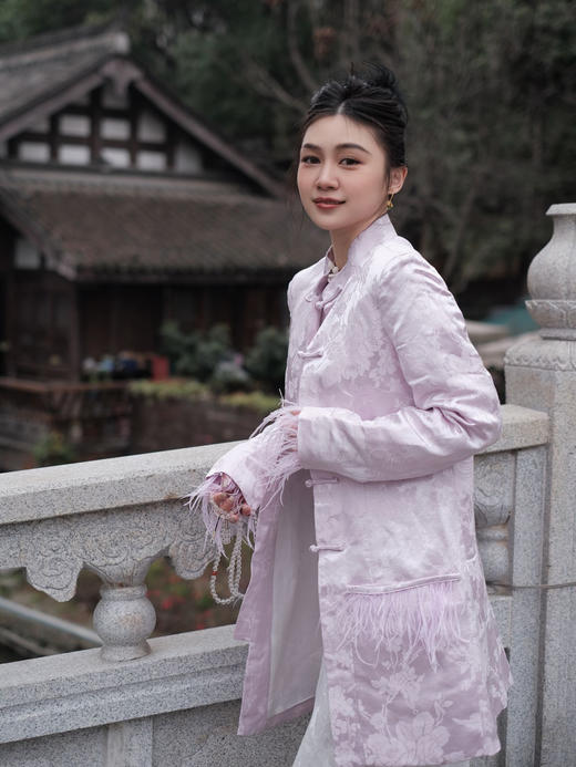 微瑕秒杀| 盛唐牡丹 |花篮硕果新中式对襟外套[特价品](特殊商品不退不换) 商品图6