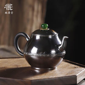 鹤鼎堂闻天系列瞻卬镜面急须（黑色）（缺货）