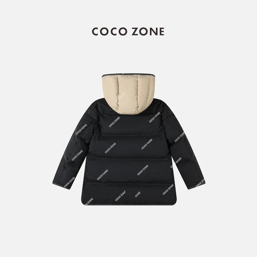 COCO ZONE 90鹅绒冬立领羽绒服假两件可拆帽子外套23C29888 商品图1