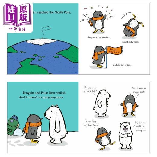 【中商原版】企鹅一族 企鹅的大冒险 Salina Yoon Penguins Big Adventure 英文原版 儿童纸板绘本 纸板书图画书 动物故事 商品图4