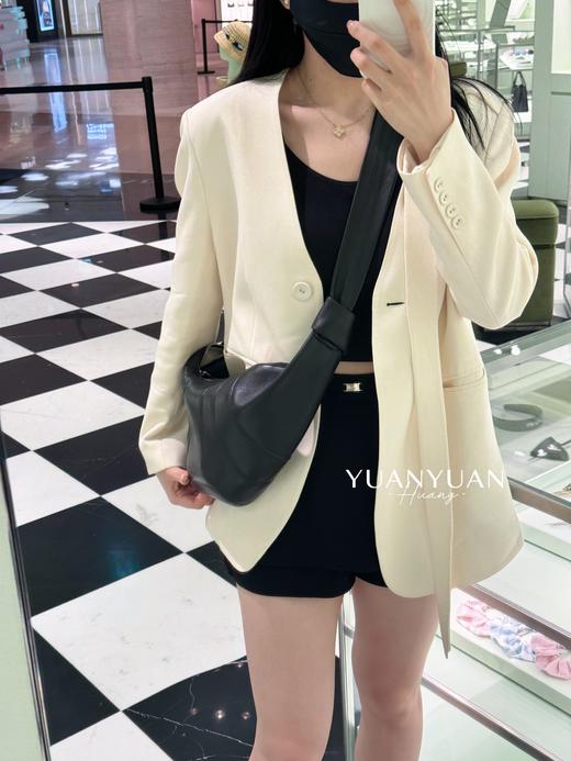 【韩国 园园东大门采购羊皮可颂包】 商品图0