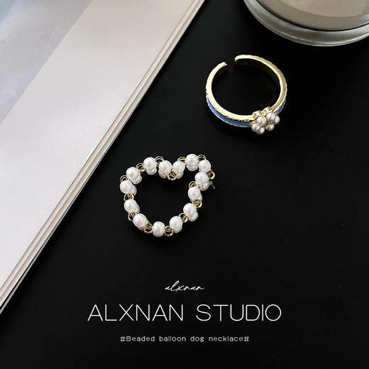 鹿鹿推荐·设计感珍珠花朵戒指（2件套） 商品图4