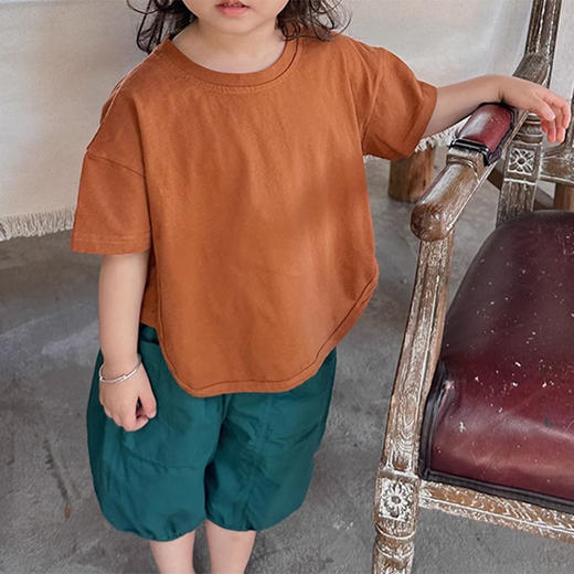 裁缝学苑TQ53新款2022韩国童装纯色短袖纸样 儿童t恤服装打板裁剪 商品图1