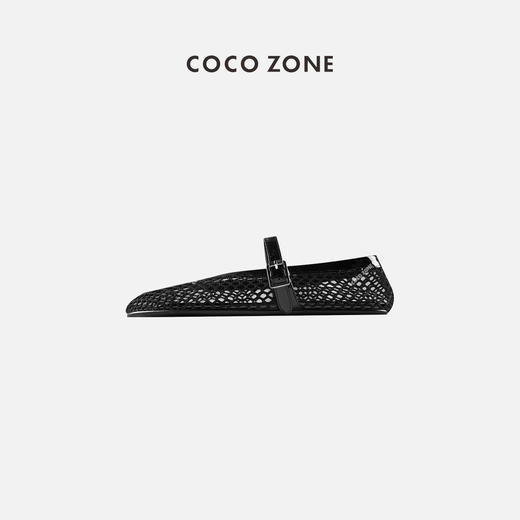 COCO ZONE 夏季设计师凉鞋镂空平底一字单鞋23C29373 商品图0