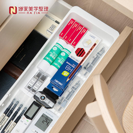 【白色短款/长款】娜家抽屉伸缩收纳盒 商品图3