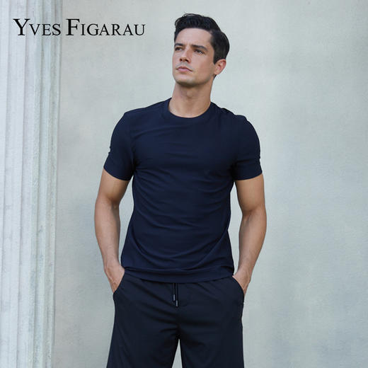 YvesFigarau伊夫·费嘉罗新款休闲短袖T恤976813 商品图0
