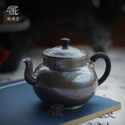 鹤鼎堂闻天系列银壶行露镜面急须（紫皮）（缺货） 商品图0