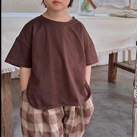 裁缝学苑TQ53新款2022韩国童装纯色短袖纸样 儿童t恤服装打板裁剪 商品图4